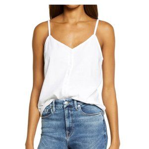 Treasure & Bond Button-Up Linen Blend Camisole